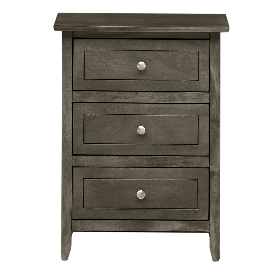 Emjay 3 - Drawer Nightstand Glory Furniture Color: Gray
