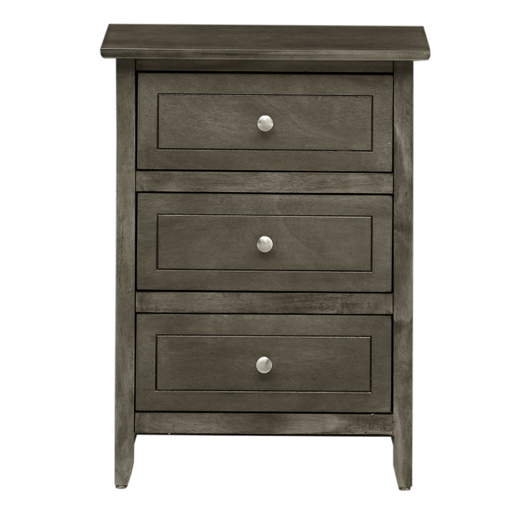 Emjay 3 - Drawer Nightstand Glory Furniture Color: Gray