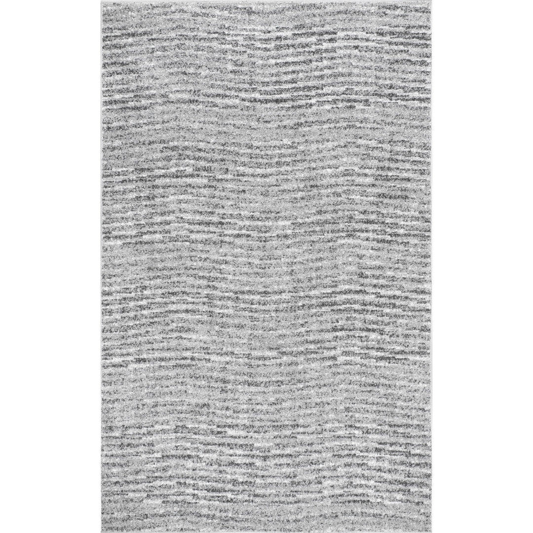 Artimas Abstract Transitional Performance Gray Rug Ebern Designs Rug Size: Rectangle 9' x 12'