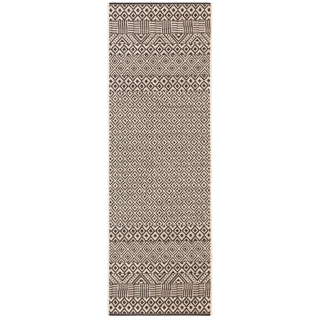 Arneshia Geometric Beige Indoor / Outdoor Area Rug Wade Logan® Rug Size: Runner 2'3" x 6'7"