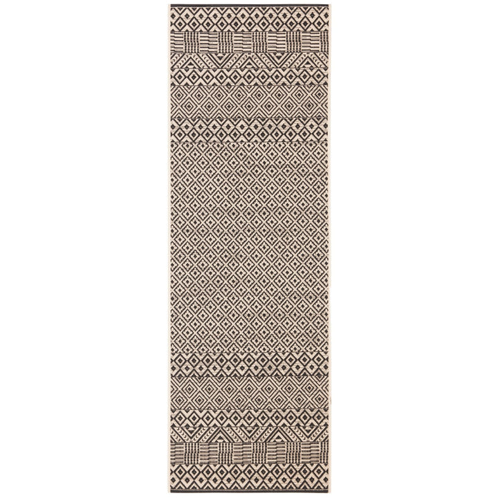 Arneshia Geometric Beige Indoor / Outdoor Area Rug Wade Logan® Rug Size: Runner 2'3" x 6'7"