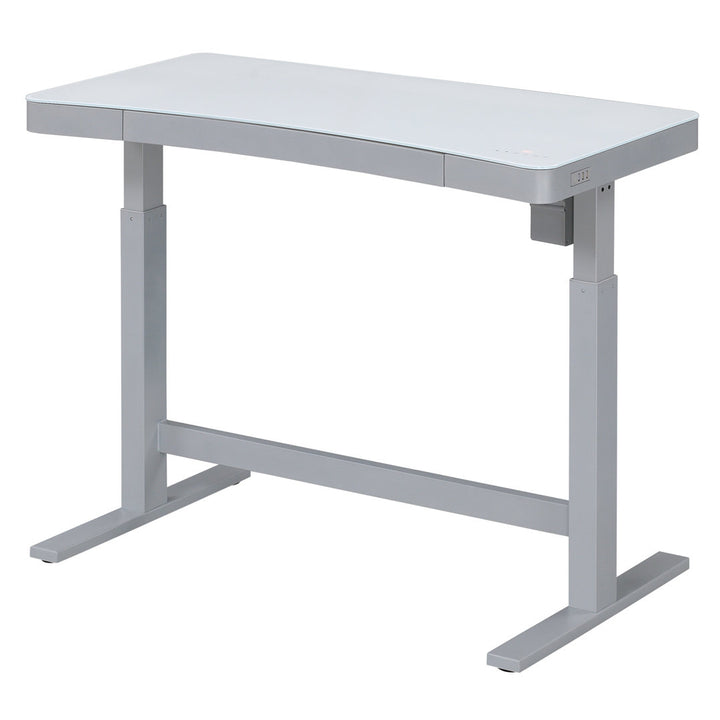 Babin Height Adjustable Standing Desk Upper Square™ Color: Snow