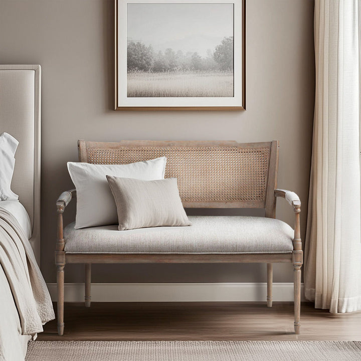 Willshire Rattan Shield-Back Settee Ophelia & Co.