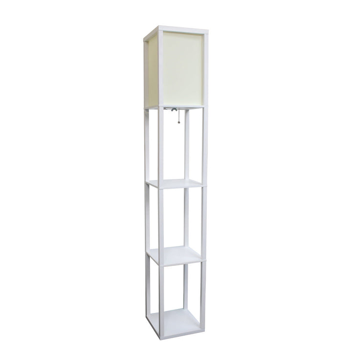 Abeyta 62.75" Column Floor Lamp Mercury Row® Teen Base Finish: White, Bulb Included: No