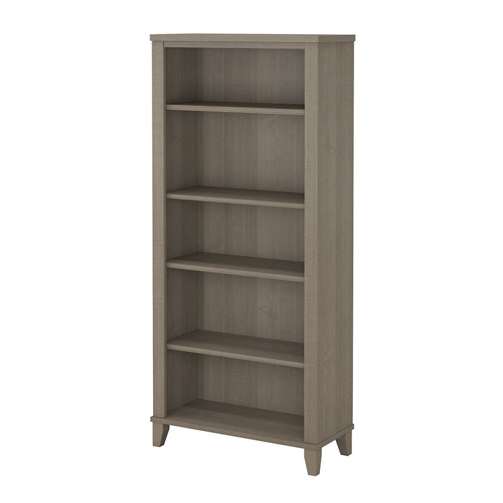 Magomed Bookcase Gracie Oaks Color: Ash Gray