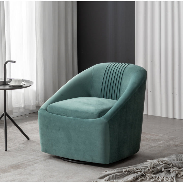 Arrun 28" W Velvet Swivel Barrel Chair (Set of 2) Wade Logan® Fabric: Teal Velvet