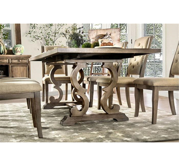 Annora Extendable Trestle Dining Table One Allium Way®