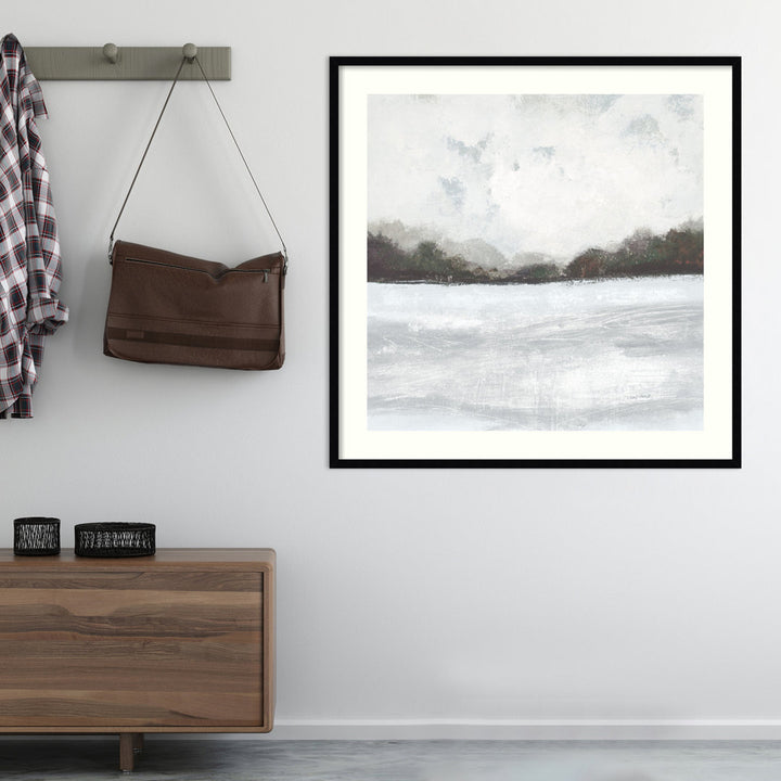 This Place IV Neutral - Picture Frame Painting Print on Paper Joss & Main Size: 41" H x 41" W Format: Black Framed Paper