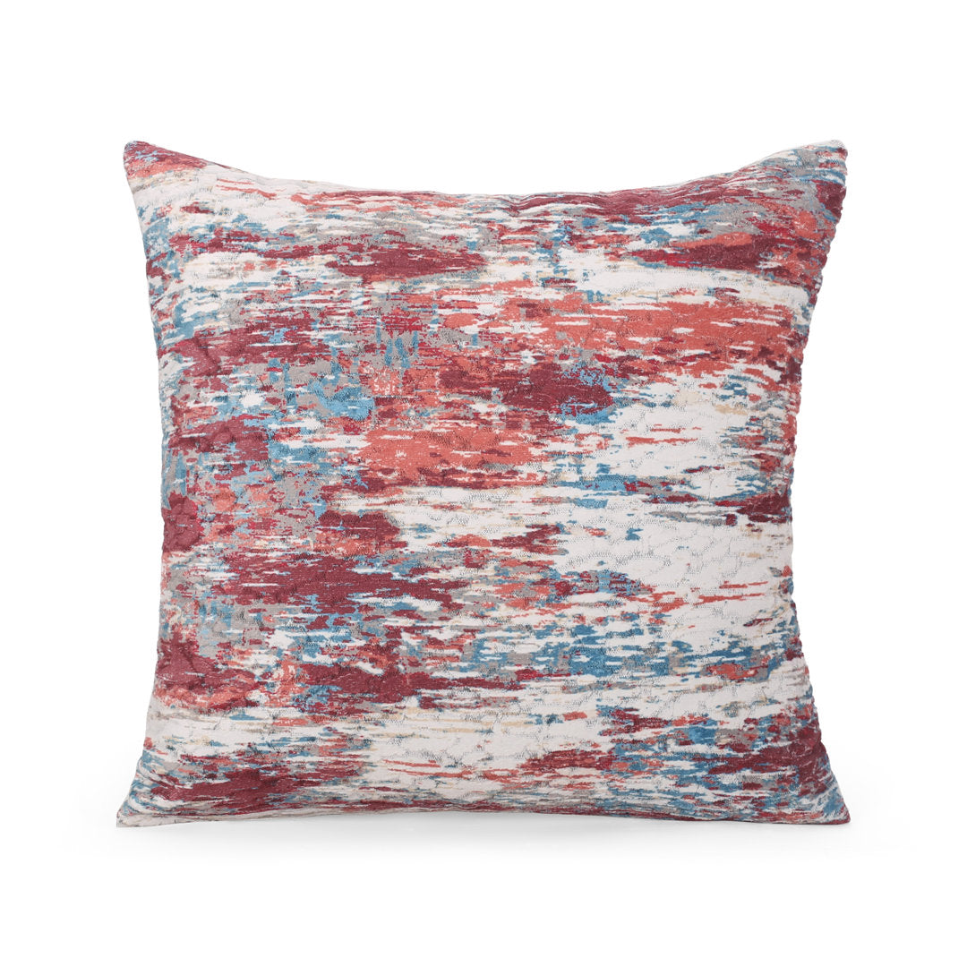 Jordana Square Pillow Cover & Insert Le Pouf Color: Claret