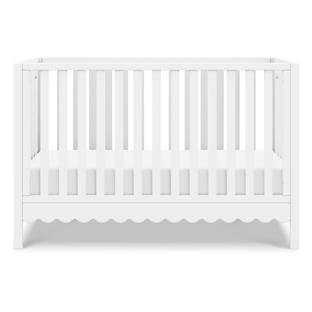 Sammy Scallop 4-in-1 Convertible Crib daVinci Color: White