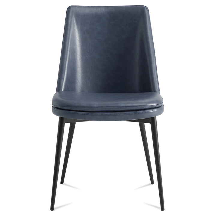 Betzalel Upholstered Parsons Chair (Set of 2) Wade Logan® Upholstery Color: Navy