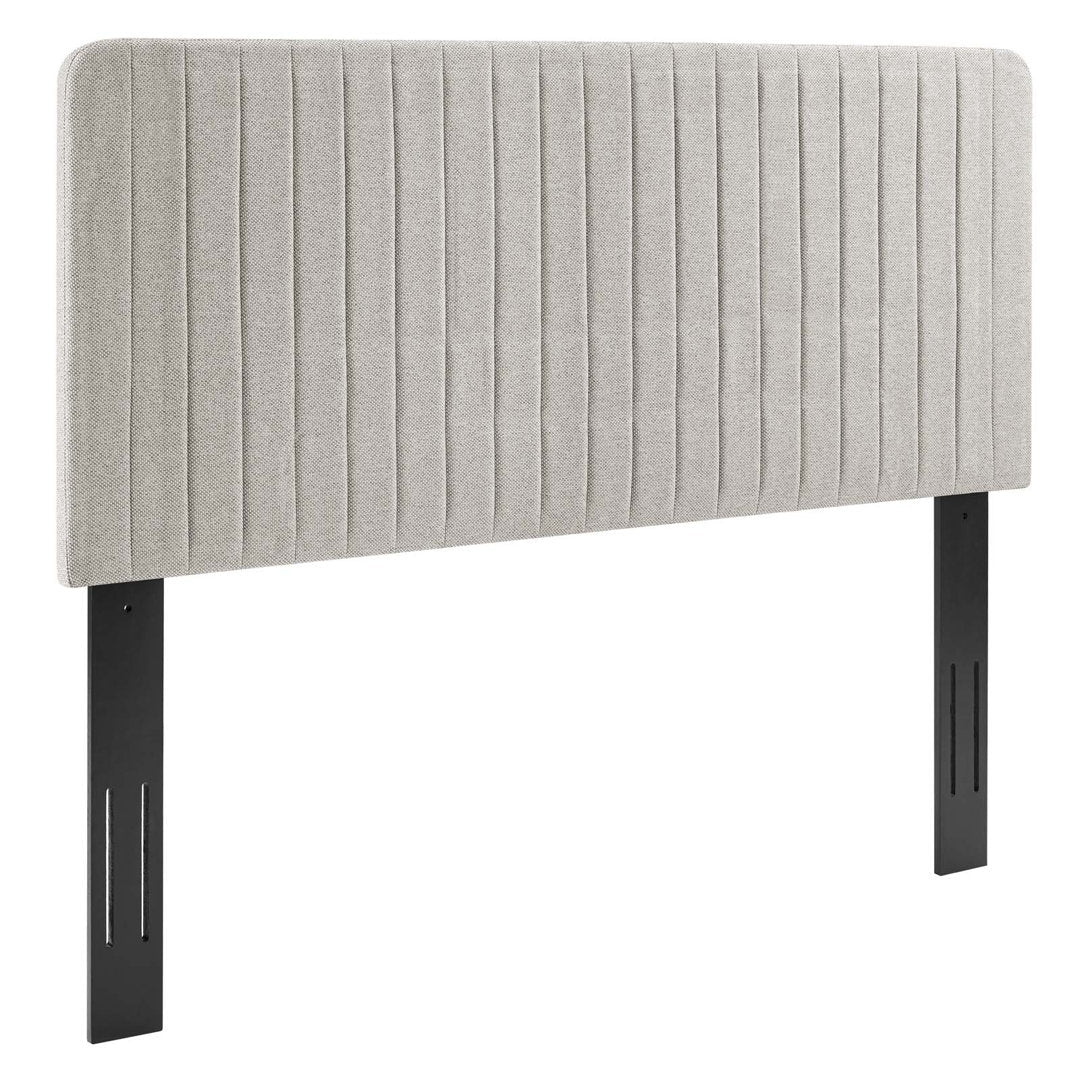 Milenna Channel Tufted Headboard Mercer41 Color: Gray Size: Twin