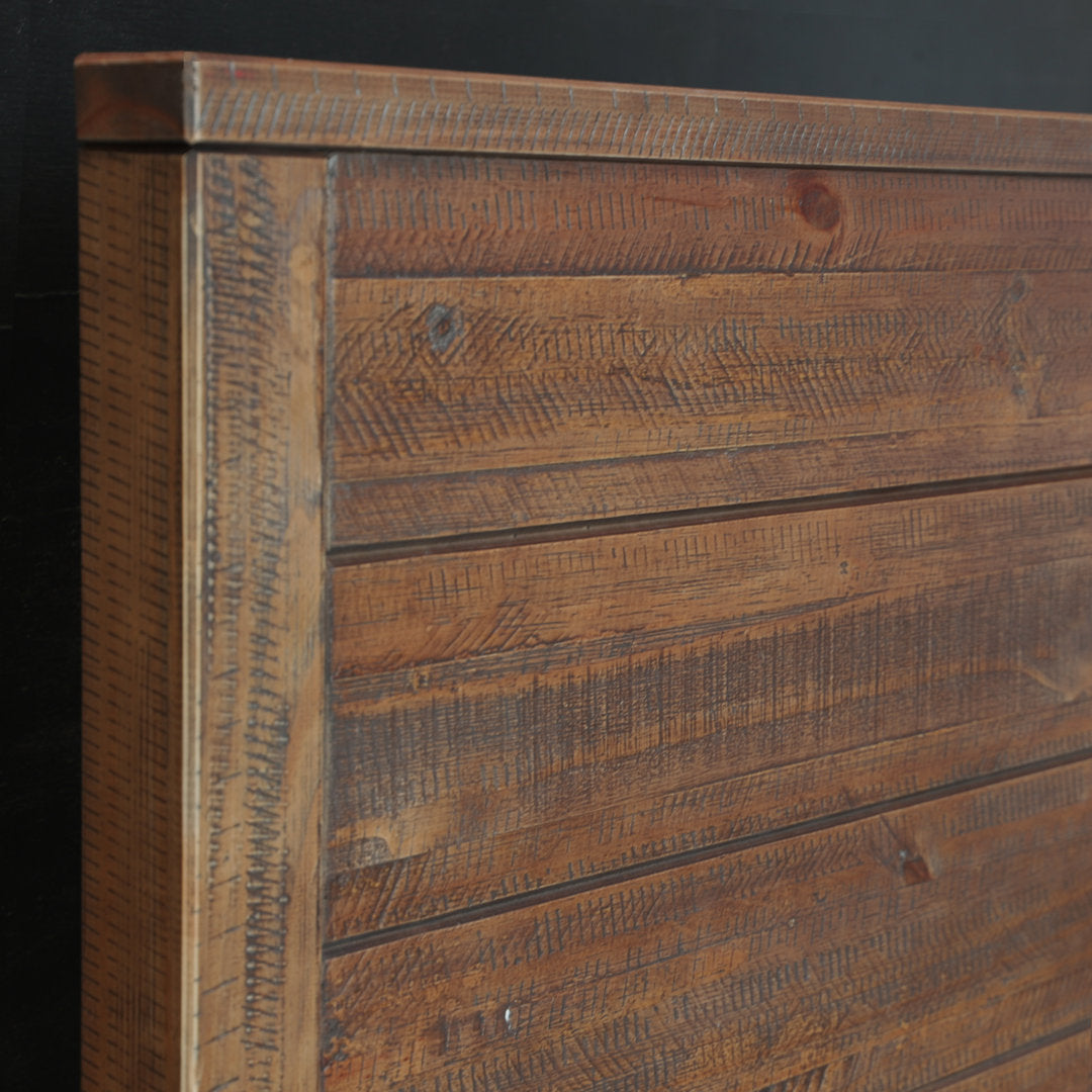 Montauk Solid Wood Bed Grain Wood Furniture Color: Rustic Walnut Size: Full