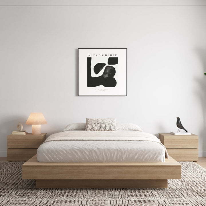 Brix Platform Bed Wade Logan® Color: Brown
