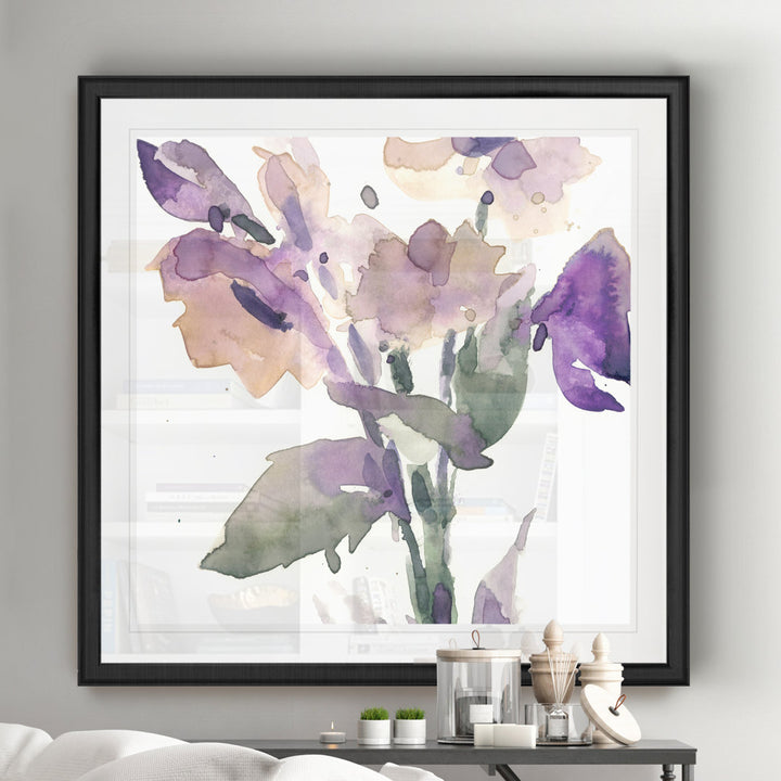 Garden Blooms II' Painting on Canvas Etta Avenue™ Size: 17.5" H x 17.5" W x 1.5" D Format: Black Framed