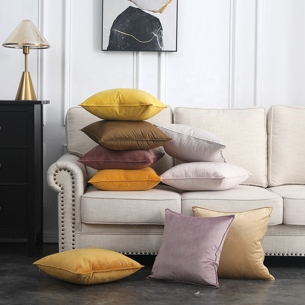 Square Velvet Pillow Cover & Insert WARISI Color: Teal Size: 20" H x 20" W x 5" D