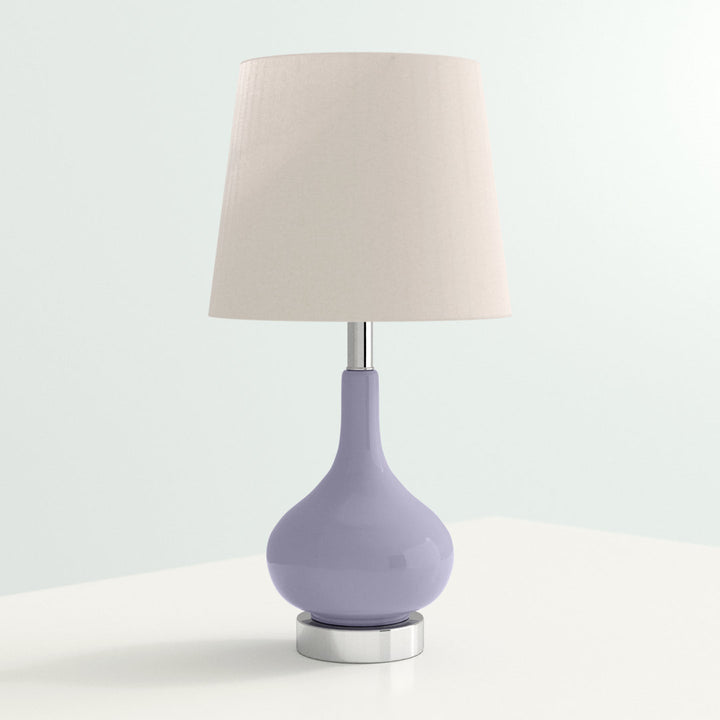 Mikac 17.5" Table Lamp Charlton Home® Base Color: Purple