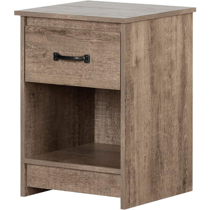 Tassio 1 Drawer Nightstand South Shore Color: Weathered Oak