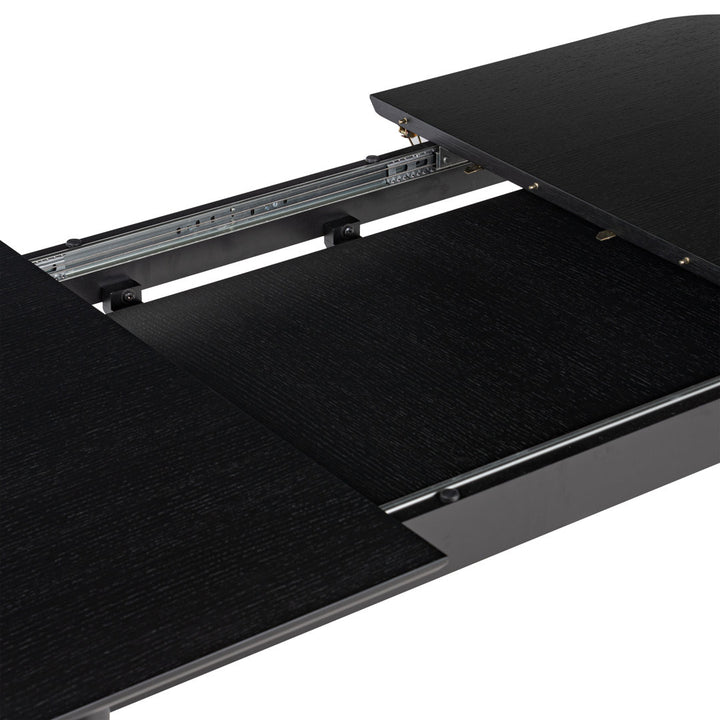 Kethe Extension Dining Table (63"-82.5") George Oliver Color: Black