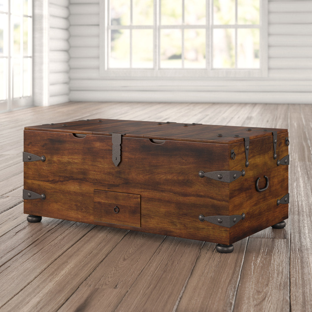 Castrejon Solid Wood Lift Top Coffee Table with Storage World Menagerie