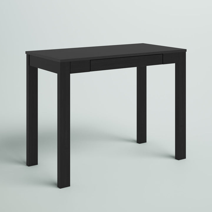 Genthner Writing Desk with Drawer Zipcode Design™ Color (Top/Frame): Black/Black