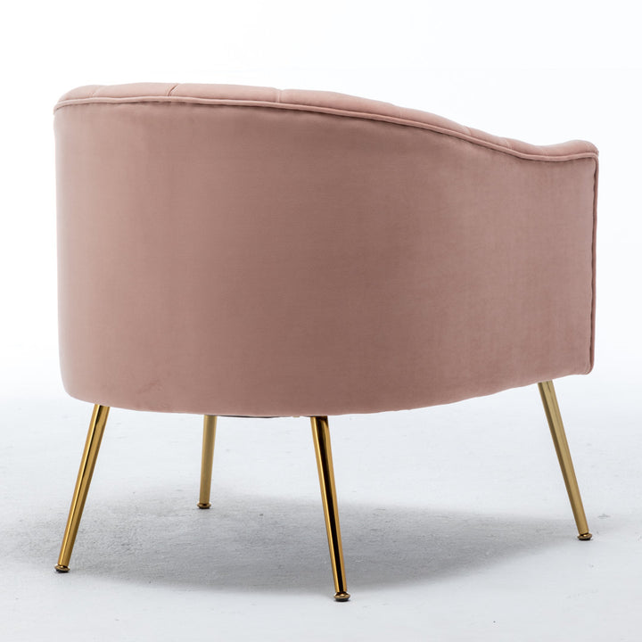 Murrow 28" W Tufted Velvet Armchair Willa Arlo™ Interiors Fabric: Pink Velvet