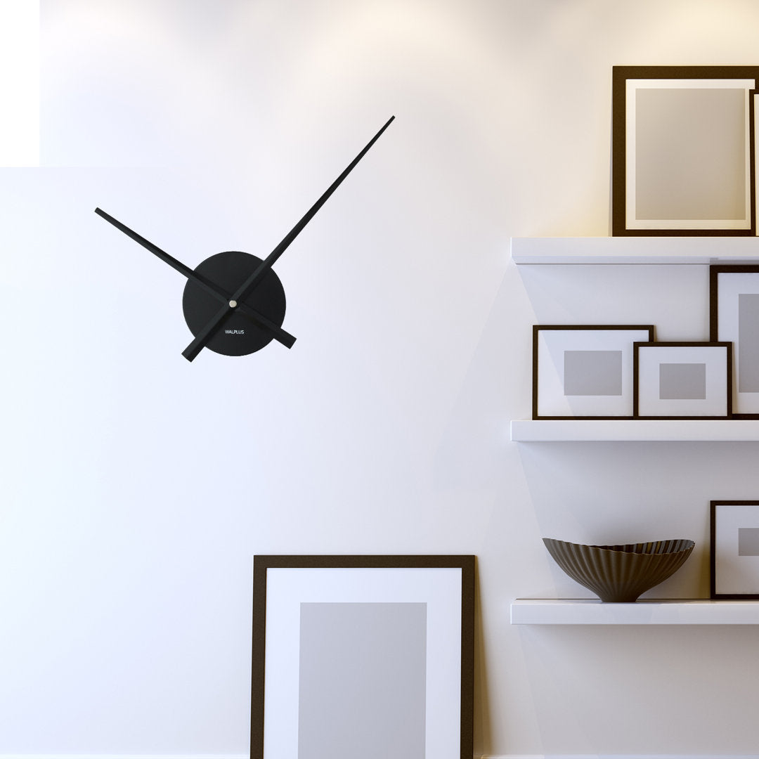 Marcelina 3.9" Wall Clock Wrought Studio™ Finish: Black