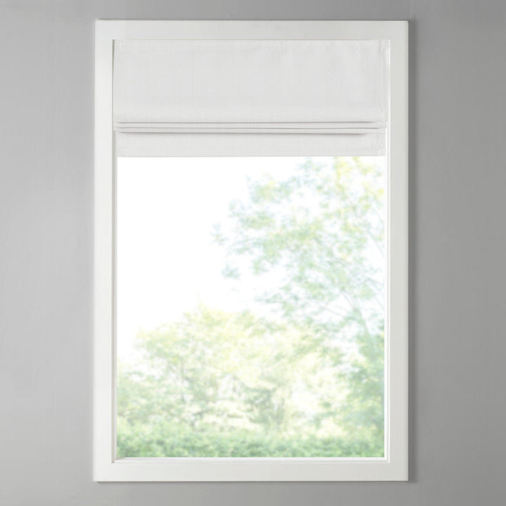 Galen Basketweave Cordless Room Darkening Roman Shade Madison Park Length & Width: 31"W x 64"L