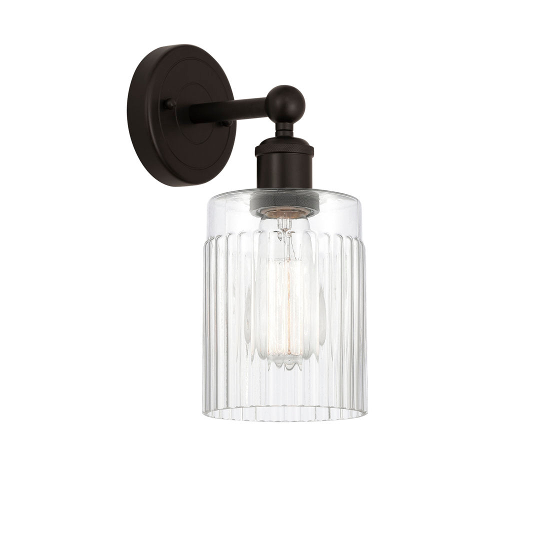 Elloise 1-Light Armed Sconce Kelly Clarkson Home Shade Color: Clear Fixture Finish: Oil Rubbed Bronze