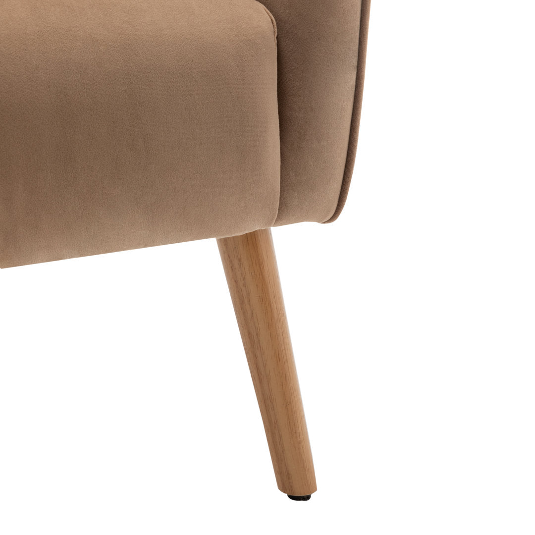 Marzi Barrel Chair Joss & Main Fabric: Brown Velvet