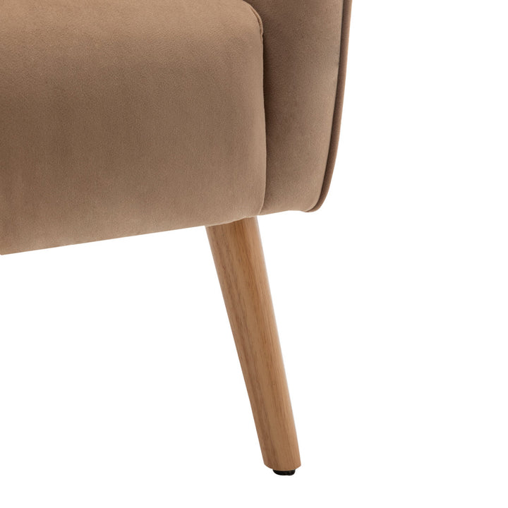Marzi Barrel Chair Joss & Main Fabric: Brown Velvet