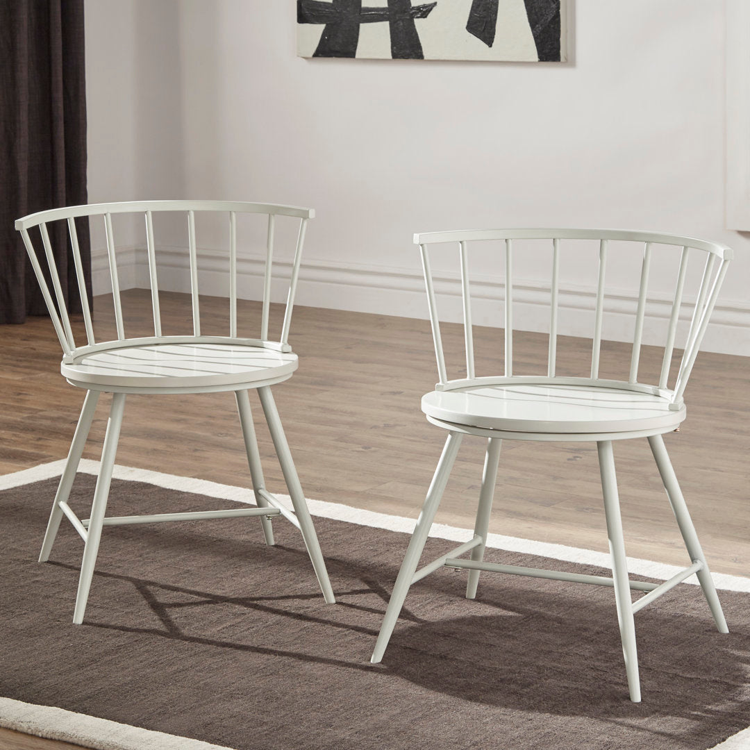 Johanna Metal Side Chair (Set of 2) Laurel Foundry Modern Farmhouse® Color: Silver Birch