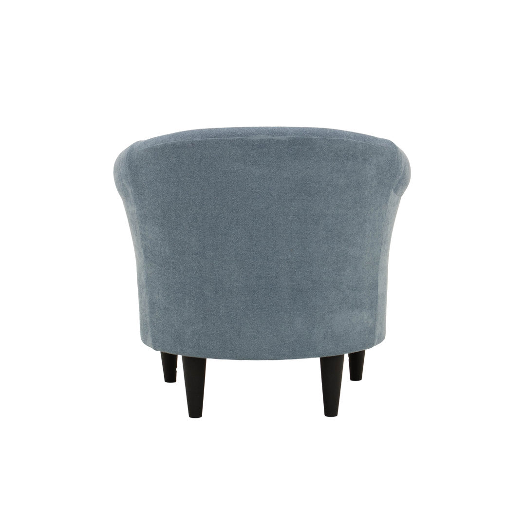 Adea Polyester Barrel Chair Lark Manor™ Fabric: Chloe Sky