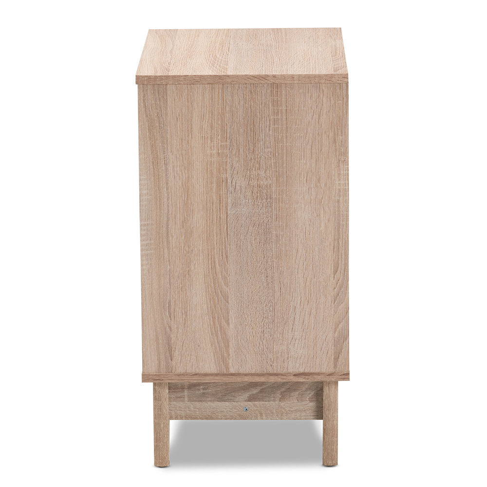 Haleyville Litter Box Enclosure Tucker Murphy Pet™ Color: Light Oak Brown/White