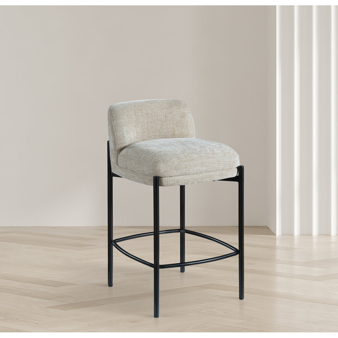 Brixen 26'' Counter Stool (Set of 2) Wade Logan® Upholstery: Beige