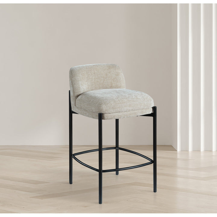 Brixen 26'' Counter Stool (Set of 2) Wade Logan® Upholstery: Beige