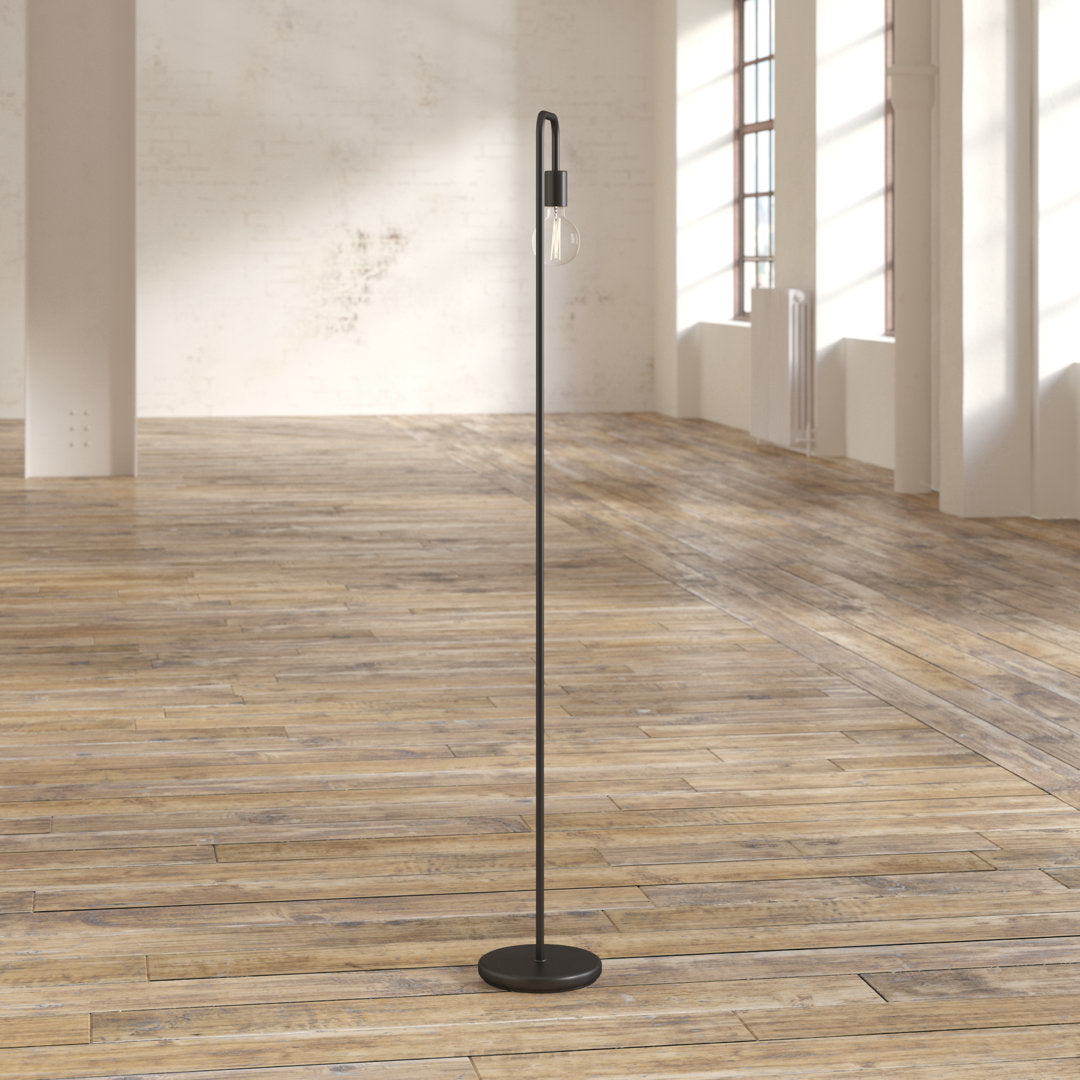 Kazutaka 70" Arched Floor Lamp 17 Stories Base Finish: Black