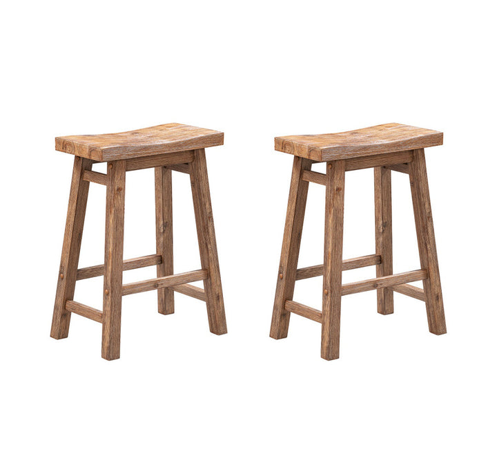 Colynn 4 - Person Counter Height Rubberwood Solid Wood Dining Set Dakota Fields Color: Driftwood Wire-Brush