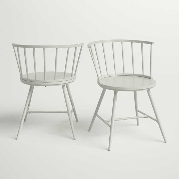 Johanna Metal Side Chair (Set of 2) Laurel Foundry Modern Farmhouse® Color: Silver Birch