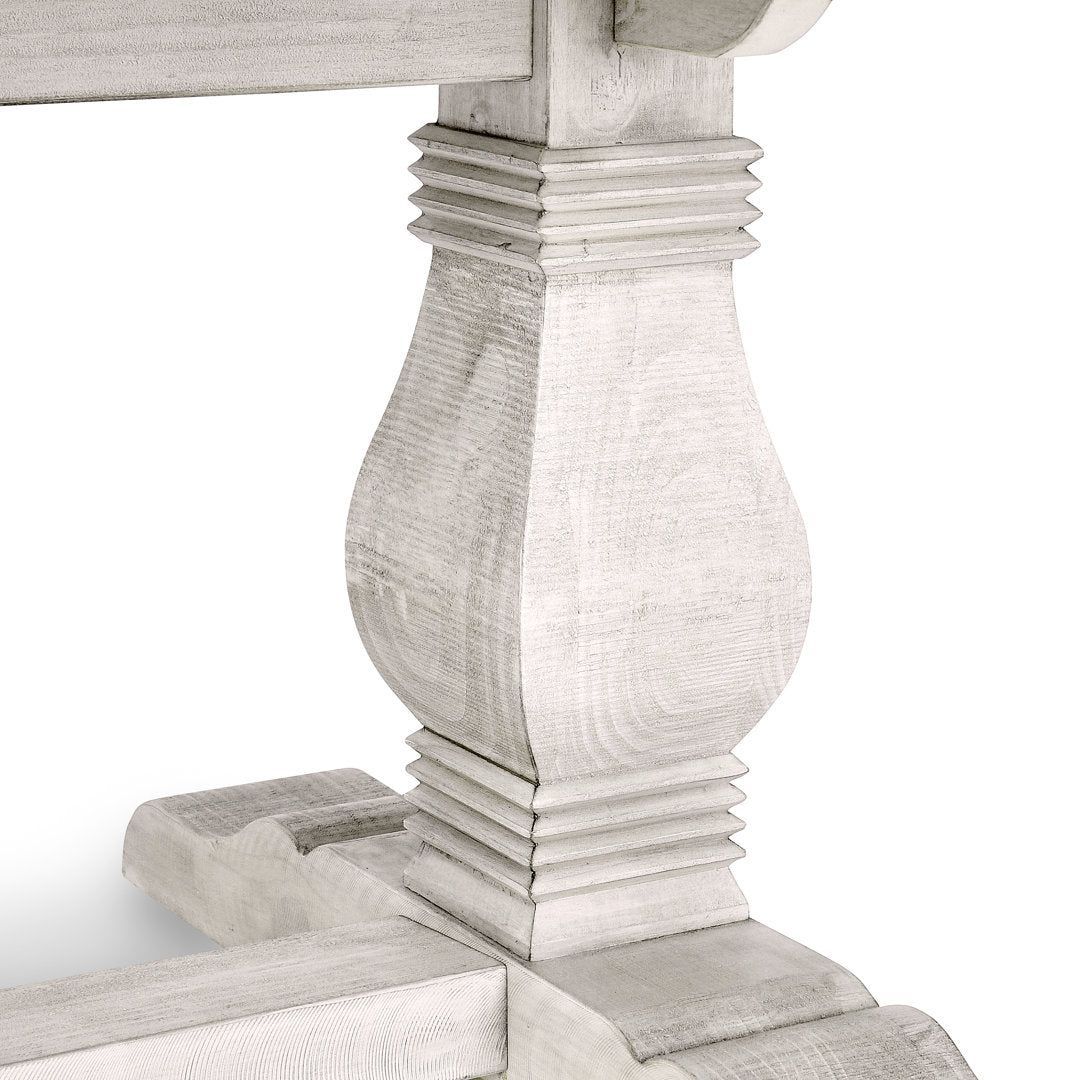 Kinston 94" Solid Wood Dining Table Birch Lane™ Color: Distressed Ivory