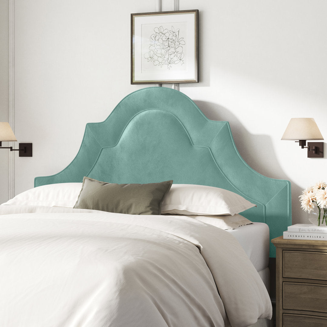 McAfee Velvet Upholstered Panel Headboard Kelly Clarkson Home Size: Queen Upholstery: Classic Caribbean Velvet
