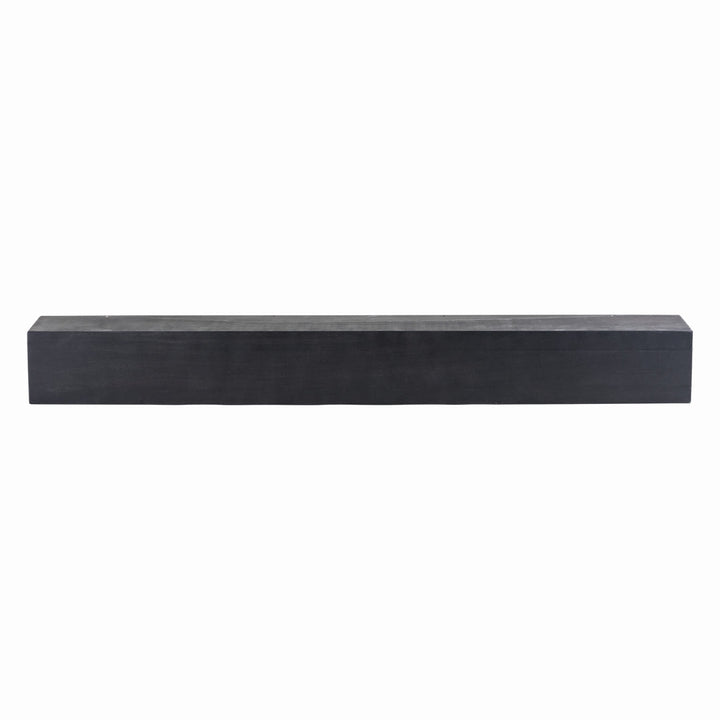 Modern Farmhouse Fireplace Shelf Mantel Dogberry Collections Depth: 9", Finish: Midnight Black, Shelf Length: 48"