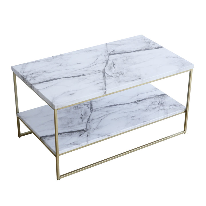 Burkhalter Sled Coffee Table Mercer41 Table Base Color: Gold