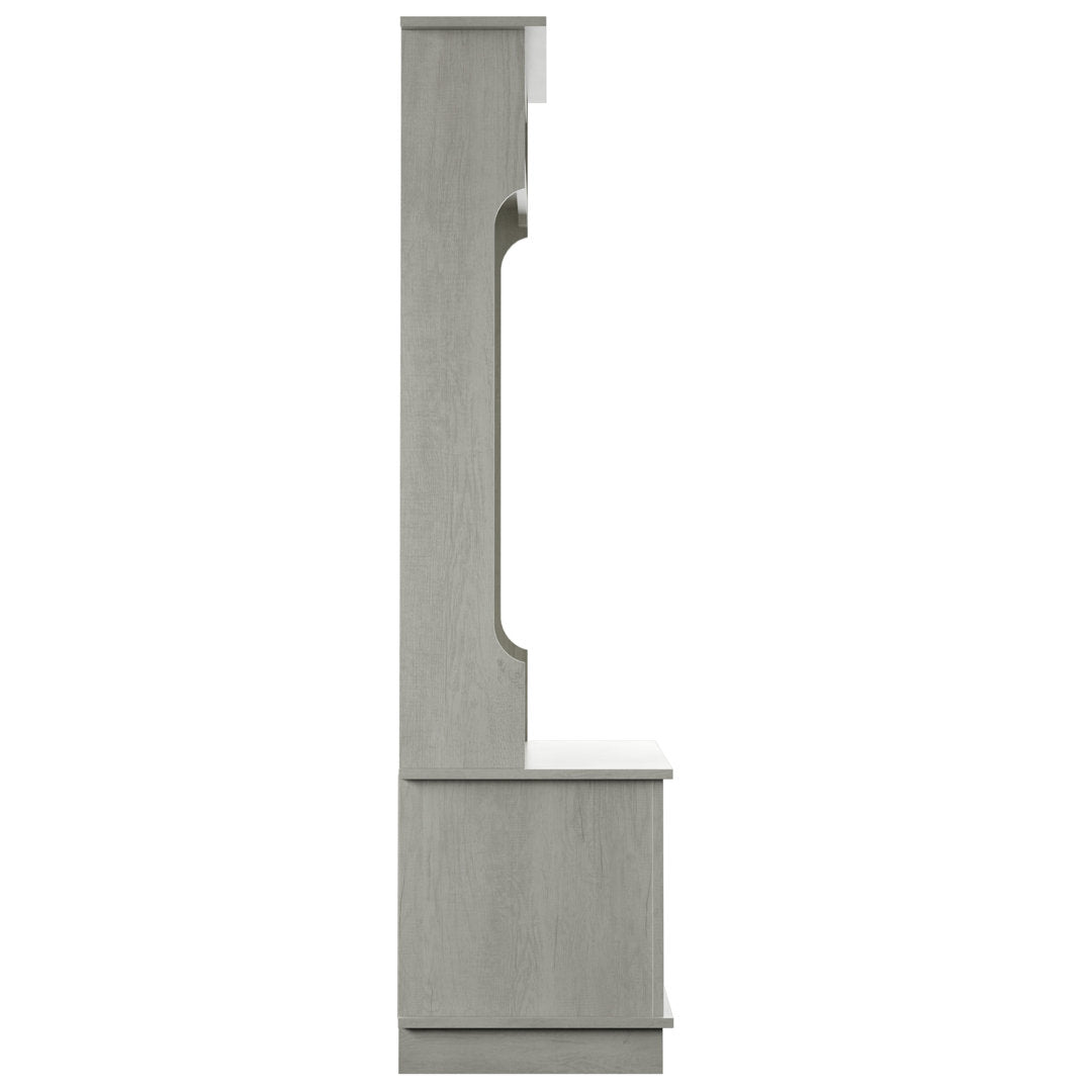 Bridget Hall Tree with Open Storage Sand & Stable™ Color: Fairfax Oak