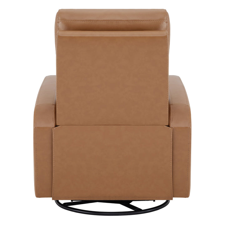 Arrianna-Fiona Genuine Leather Swivel Power Recliner Wade Logan® Upholstery Color: Brown