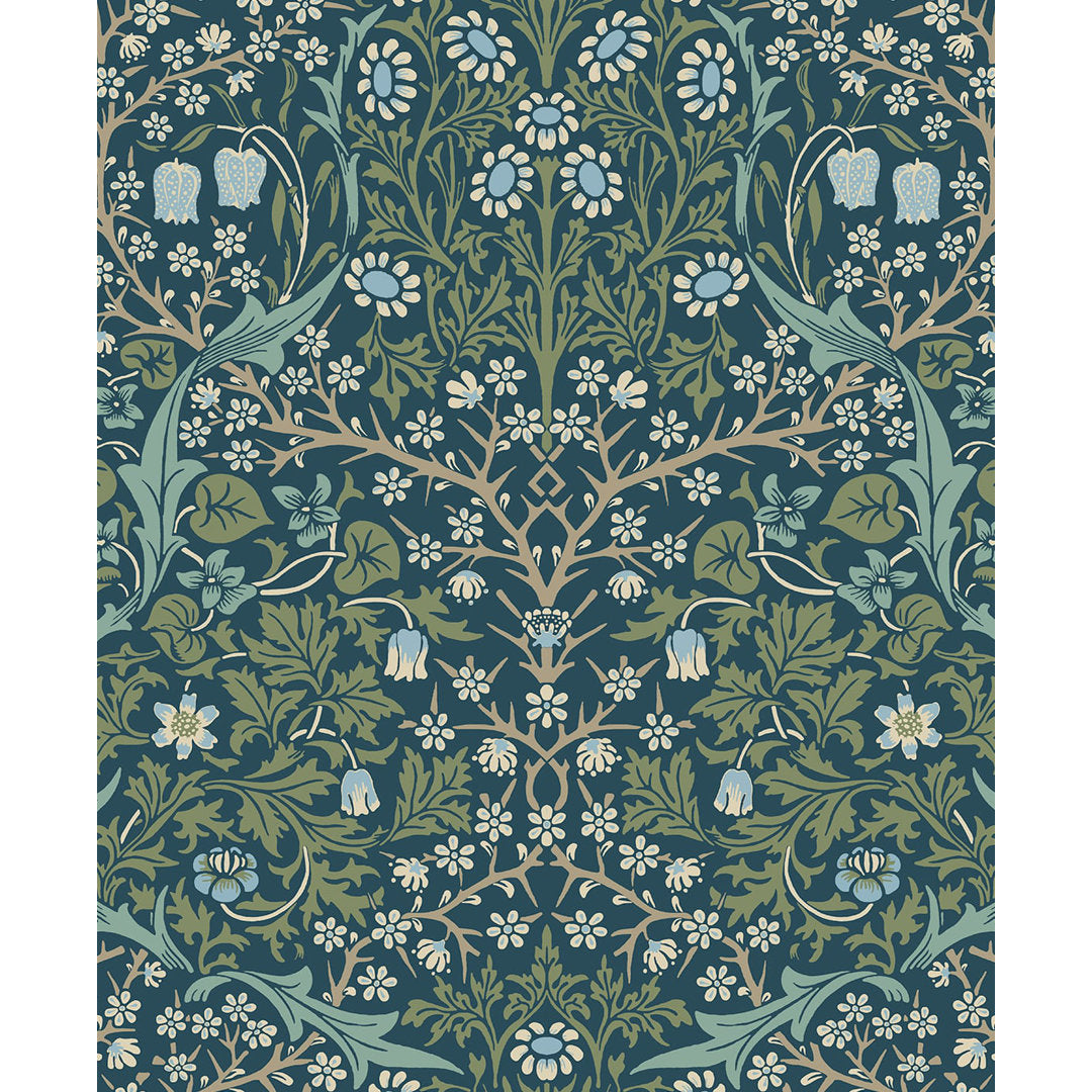 Malmberg Victorian Garden 18' L x 20.9" W Peel and Stick Wallpaper Roll Three Posts™