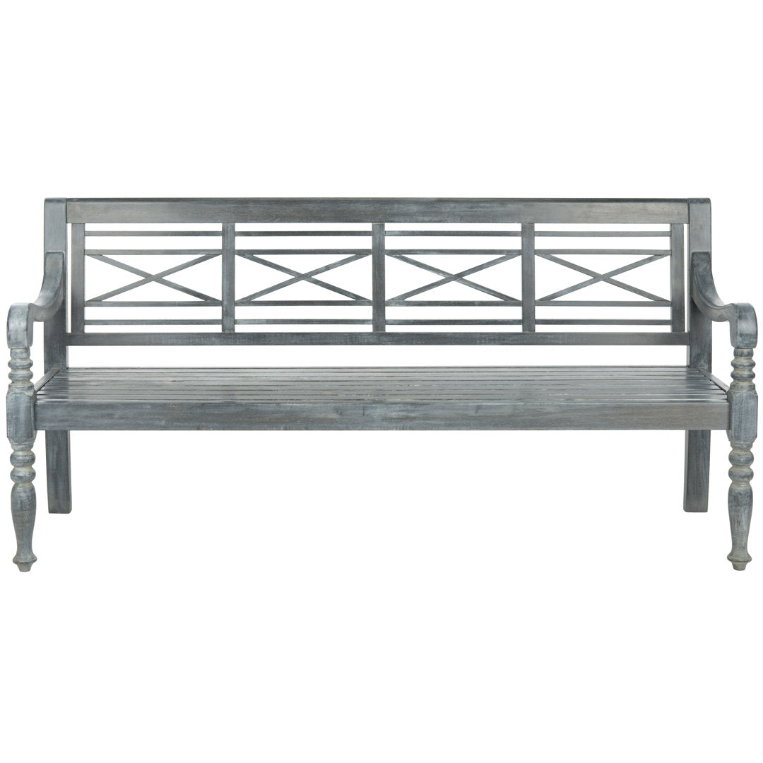 Paull Wooden Garden Bench Highland Dunes Color: Ash Gray