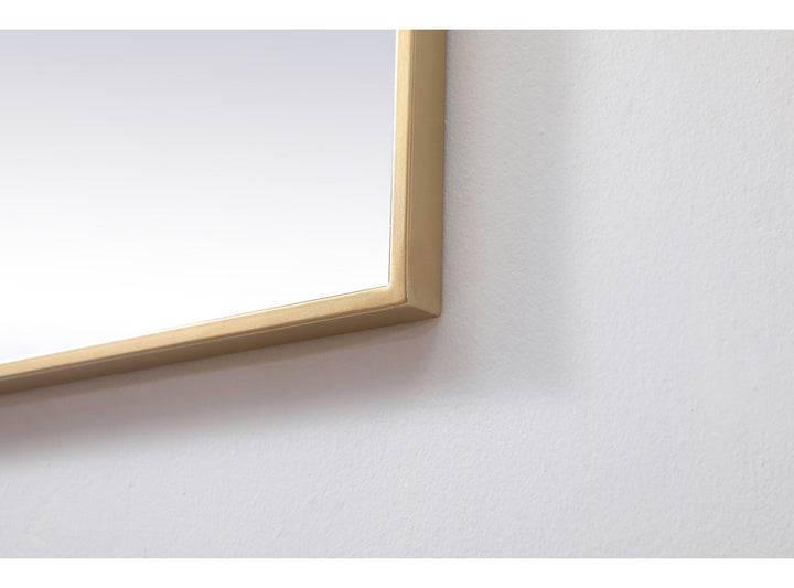 Valparaiso Accent Mirror Wade Logan® Size: 48"  x 48"  Finish: Brass