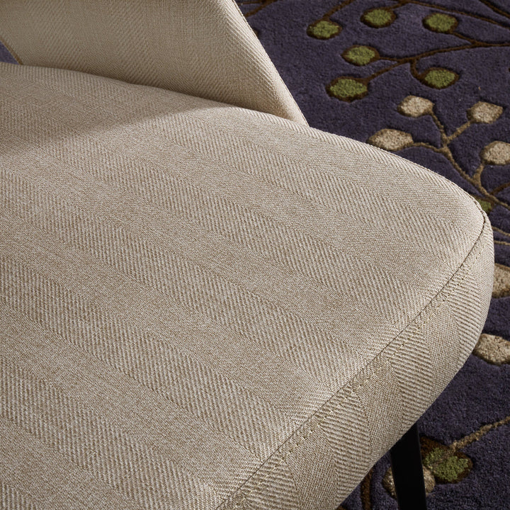 Etna Upholstered Side Chair (Set of 2) Mercury Row® Upholstery Color: Beige Herringbone Twill