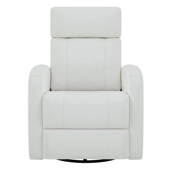 Arrianna-Fiona Genuine Leather Swivel Power Recliner Wade Logan® Upholstery Color: White Genuine Leather